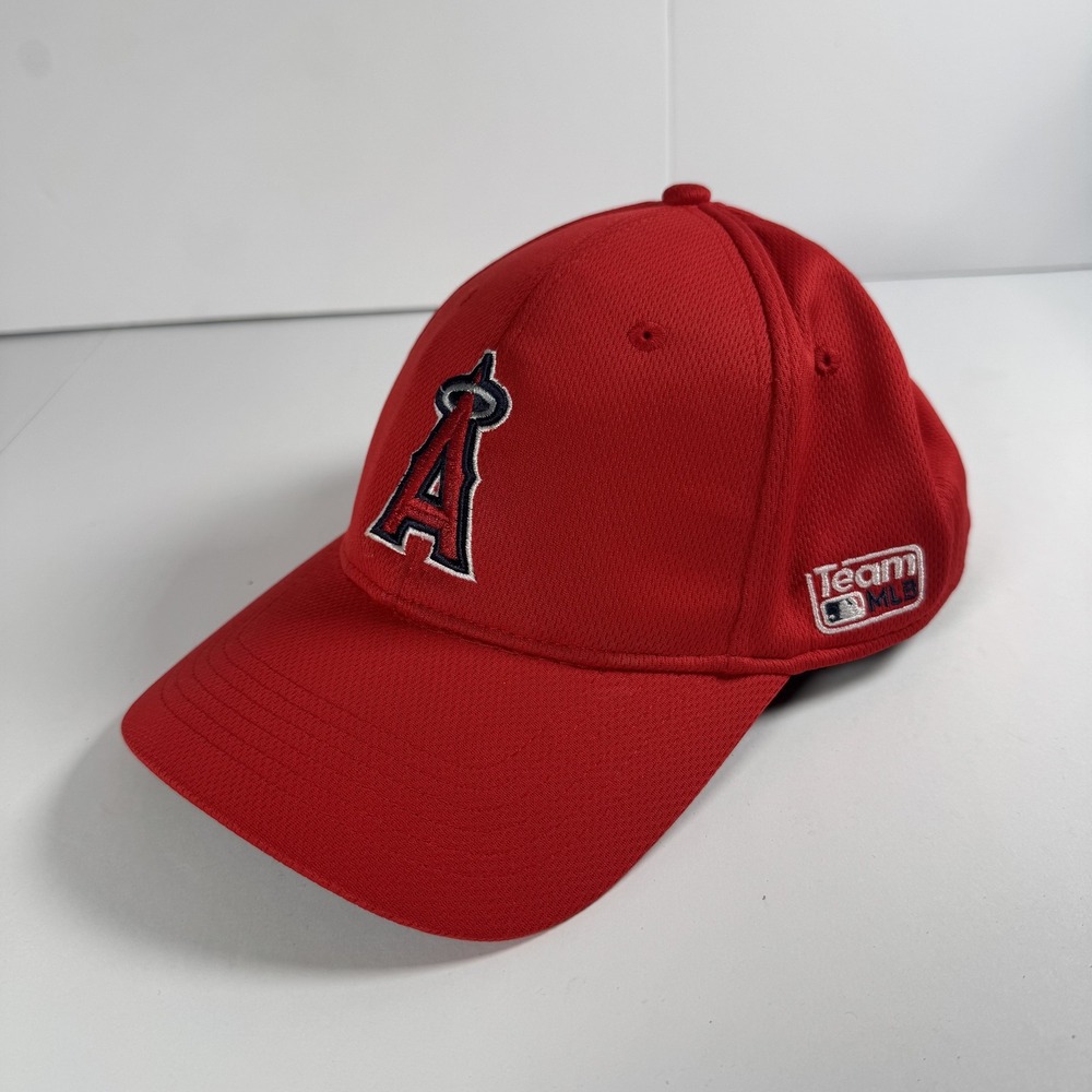 Los Angeles Angels Hat Cap Strap Back Red MLB Baseball Team Mens OSFM OC Sports